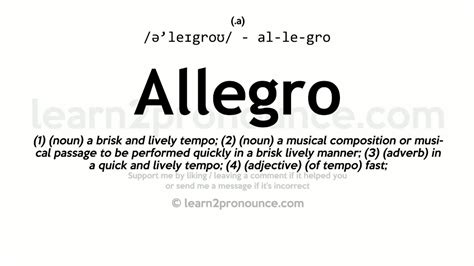 allegro sound|what allegro mean in music.